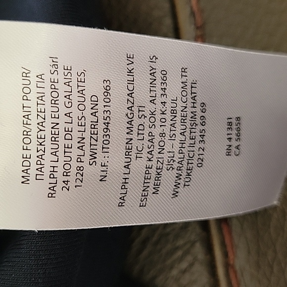 Ralph Lauren Navy Blue/White Side Stripe Leggings, Logo/Saddle Back Riding Med - Picture 8 of 11